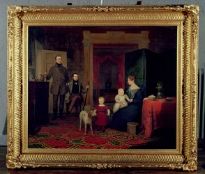 Portrait de la famille Van Cortland, vers 1830